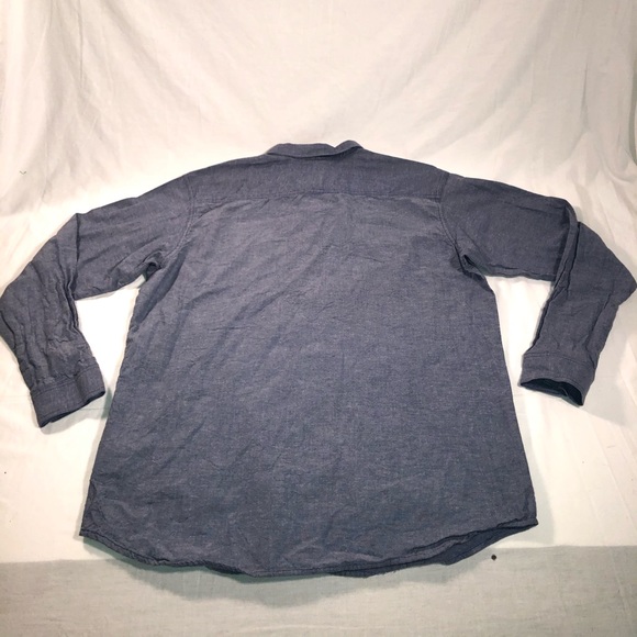 Men's Columbia Pocket Long Sleeve Casual Button Up Shirt Size Large Blue - Picture 5 of 5